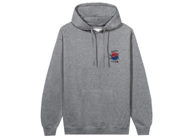 Pre-owned Anti Social Club Men's  X Case Study Flag Hoodie In Grey