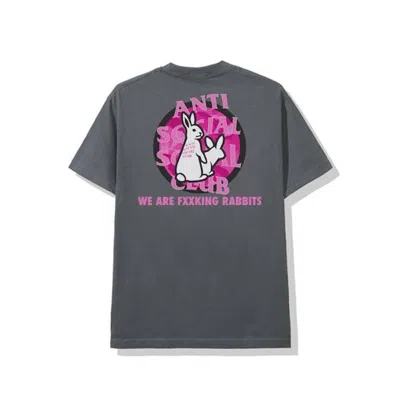 Pre-owned Anti Social Club Men's  X Fr2 Intercontinental T-shirt In Grey