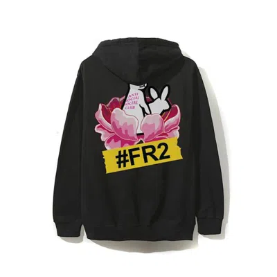 Pre-owned Anti Social Club Men's  X Fr2 Lapin Hoodie In Black