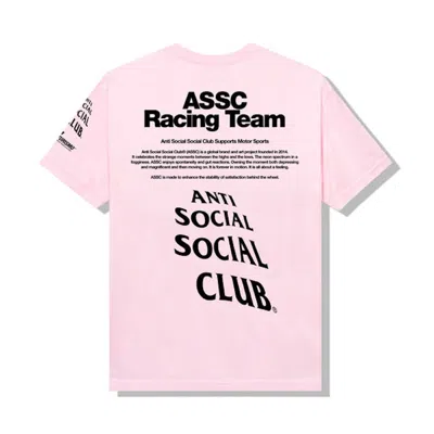 Pre-owned Anti Social Club Men's  X Gran Turismo Logo T-shirt In Pink