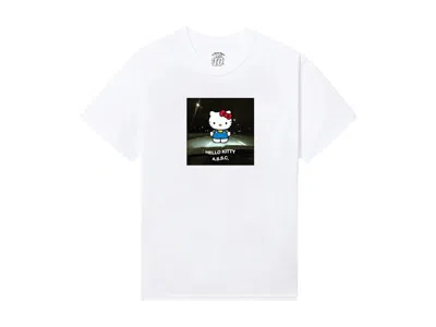 Pre-owned Anti Social Club Men's  X Hello Kitty Always Tee Shirt In White