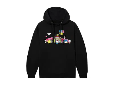 Pre-owned Anti Social Club Men's  X Hello Kitty Racing Hoodie In Black