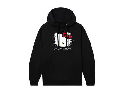 Pre-owned Anti Social Club Men's  X Hello Kitty Weird Hoodie In Black