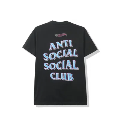 Pre-owned Anti Social Club Men's  X Hot Wheels Tee Shirt (fw19) In Black