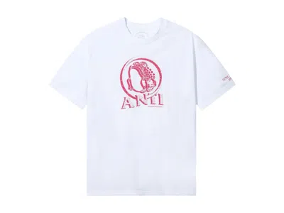 Pre-owned Anti Social Club Men's  X Jinro A Glass Of Soju Tee Shirt In White