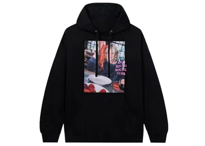 Pre-owned Anti Social Club Men's  X Martha Stewart Lobster Hoodie In Black