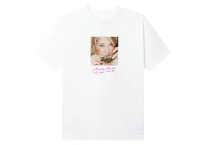 Pre-owned Anti Social Club Men's  X Martha Stewart Oyster Tee Shirt In White