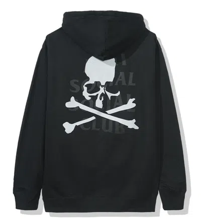 Pre-owned Anti Social Club Men's  X Mastermind Hoodie (fw19) In Black