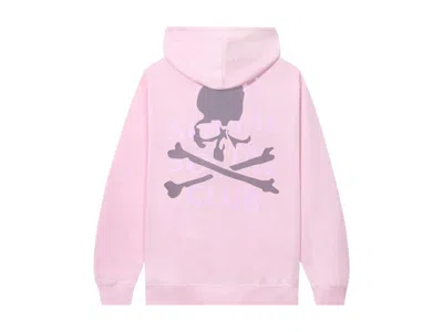 Pre-owned Anti Social Club Men's  X Mastermind Mind Hoodie In Light Pink