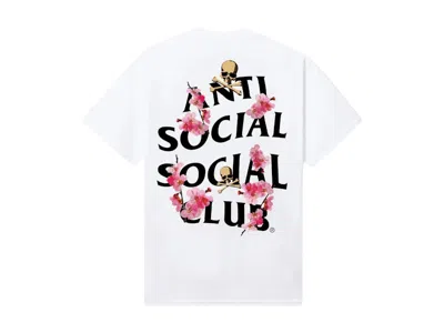 Pre-owned Anti Social Club Men's  X Mastermind Mmotch Tee Shirt In White