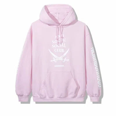 Pre-owned Anti Social Club Men's  X Neighborhood 6ix Hoodie In Pink