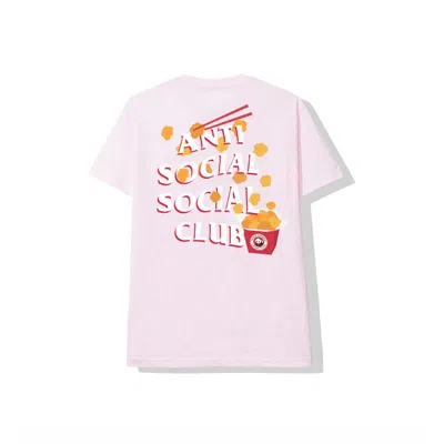 Pre-owned Anti Social Club Men's  X Panda Express Tee Shirt In Pink