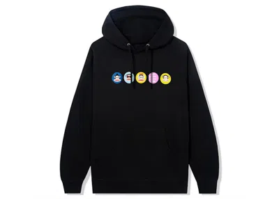 Pre-owned Anti Social Club Men's  X Paul Frank Hoodie In Black Circles