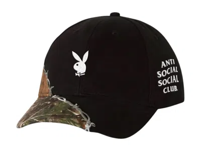 Pre-owned Anti Social Club Men's  X Playboy Read It Cap