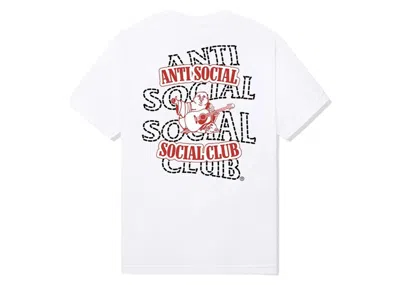 Pre-owned Anti Social Club Men's  X True Religion Antitruth Premium Heavyweight Tee Shirt In White