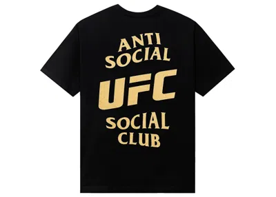 Pre-owned Anti Social Club Men's  X Ufc Selftitled Tee Shirt In Black