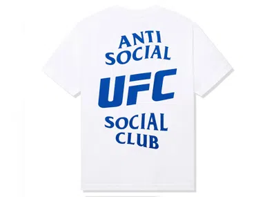 Pre-owned Anti Social Club Men's  X Ufc Selftitled Tee Shirt In White