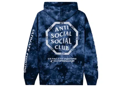 Pre-owned Anti Social Club Men's  X Ufc Ultimatum Hoodie In Blue