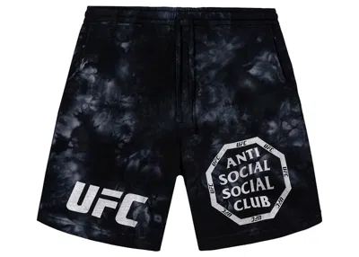 Pre-owned Anti Social Club Men's  X Ufc Ultimatum Shorts In Black