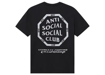 Pre-owned Anti Social Club Men's  X Ufc Ultimatum Tee Shirt In Black