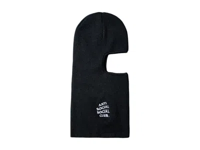 Pre-owned Anti Social Club Men's  X Undefeated Balaclava In Black