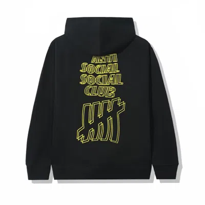 Pre-owned Anti Social Club Men's  X Undefeated Hoodie In Black