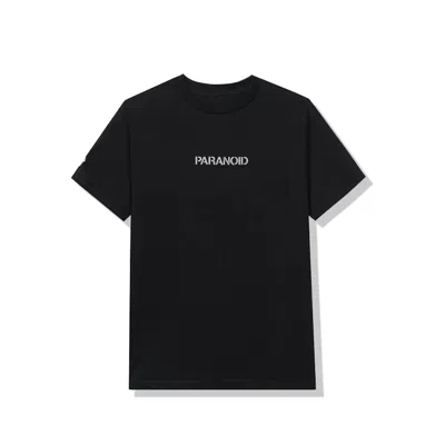Pre-owned Anti Social Club Men's  X Undefeated Paranoid T-shirt In Black