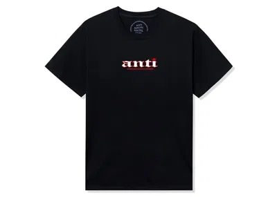 Pre-owned Anti Social Club Men's  You Don't Know Me Tee Shirt In Black