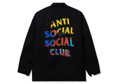 Pre-owned Anti Social Club Men's  Zuiderzee Jacket In Black