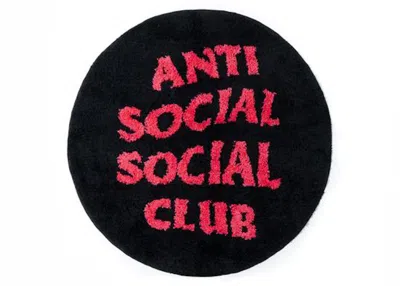 Pre-owned Anti Social Club No Sneakers Inside Rug In Black