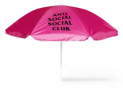Pre-owned Anti Social Club Shaded Me Beach Umbrella In Pink
