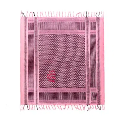 Pre-owned Anti Social Club Shemagh Scarf In Pink