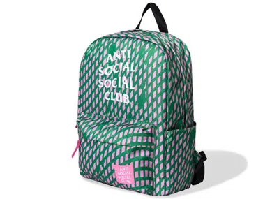 Pre-owned Anti Social Club Tokyo 1997 Backpack In Green