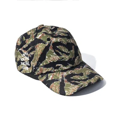 Pre-owned Anti Social Club Weird Cap In Tiger Camo