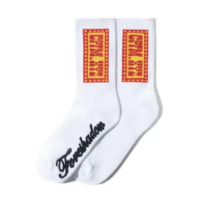 Pre-owned Anti Social Club X Cpfm Socks In White