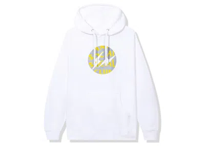 Pre-owned Anti Social Club X Fragment Called Interference Hoodie (fw22) In White