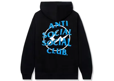 Pre-owned Anti Social Club X Fragment Precious Petals Hoodie (fw22) In Black Blue In Multi