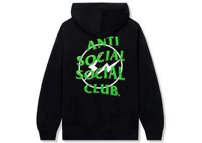 Pre-owned Anti Social Club X Fragment Precious Petals Hoodie (fw22) In Black Green