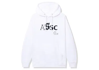 Pre-owned Anti Social Club X Fragment Type A Hoodie (fw22) In White