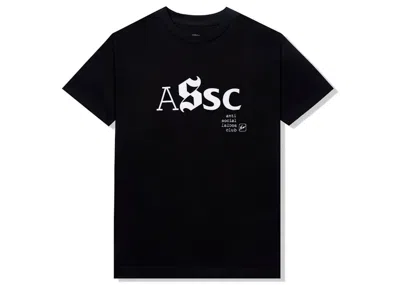 Pre-owned Anti Social Club X Fragment Type A Tee Shirt (fw22) In Black