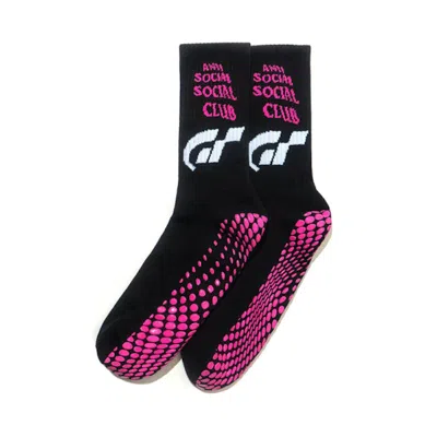 Pre-owned Anti Social Club X Gran Turismo Socks In Black