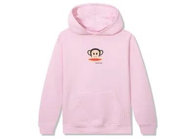 Pre-owned Anti Social Club X Paul Frank Youth Logo Hoodie In Pink