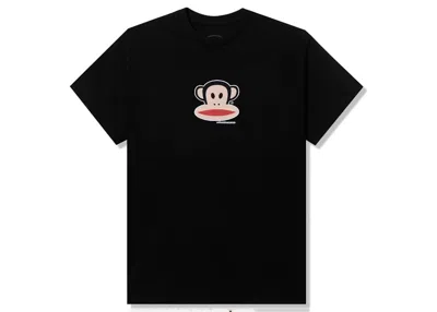 Pre-owned Anti Social Club X Paul Frank Youth Logo Tee Shirt In Black