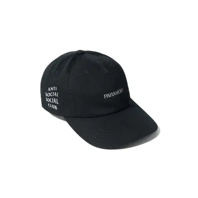 Pre-owned Anti Social Club X Undefeated Paranoid Cap In Black