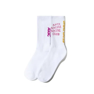 Pre-owned Anti Social Club X Undefeated Socks In White
