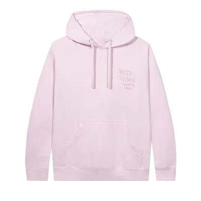 Pre-owned Anti Social Social Club After I Met You Hoodie 'pink'