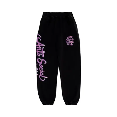 Pre-owned Anti Social Social Club Airbrush Mind Games Sweatpants 'black' | Men's Size L