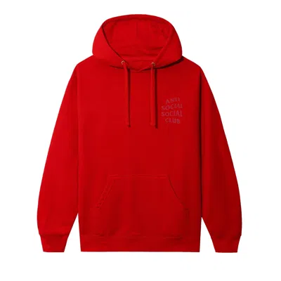 Pre-owned Anti Social Social Club Analogous Hoodie 'red' | Men's Size Xl