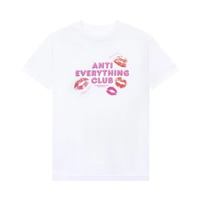 Pre-owned Anti Social Social Club Anti Everything Club <3 Tee 'white'