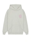 Anti Social Social Club Applique Mind Games Hoodie In Gray